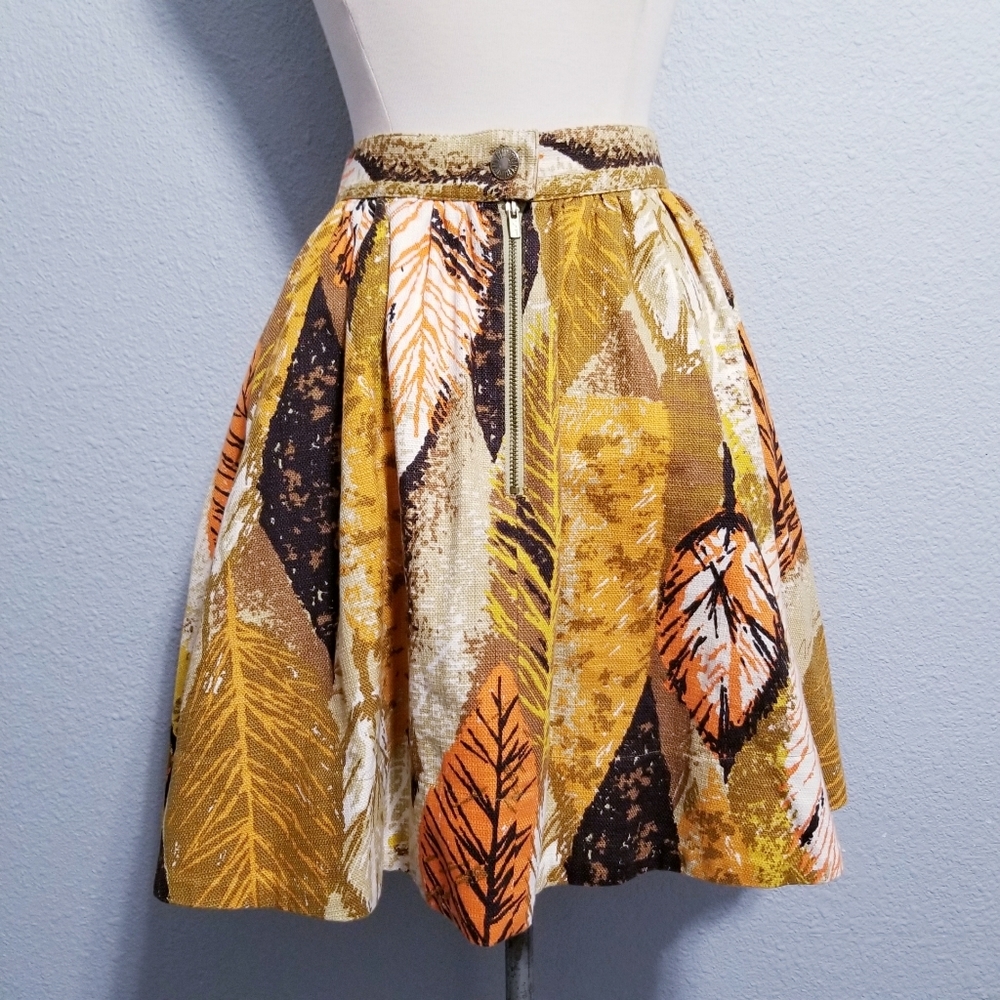 Tracy Feith glam retro hippie boho print skirt 9 - Picture 5 of 6